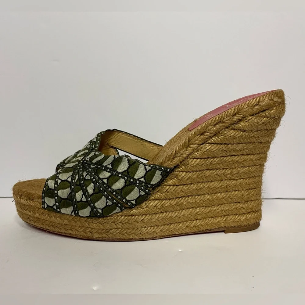 Christian Louboutin espadrille wedge